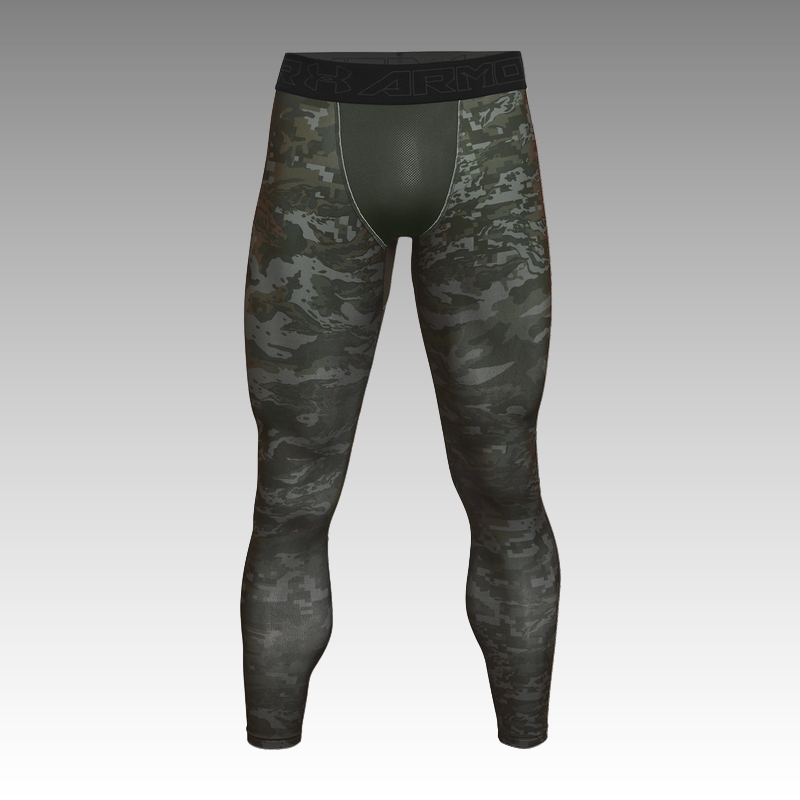 legíny Under Armour Men's ColdGear® Armour Printed Leggings