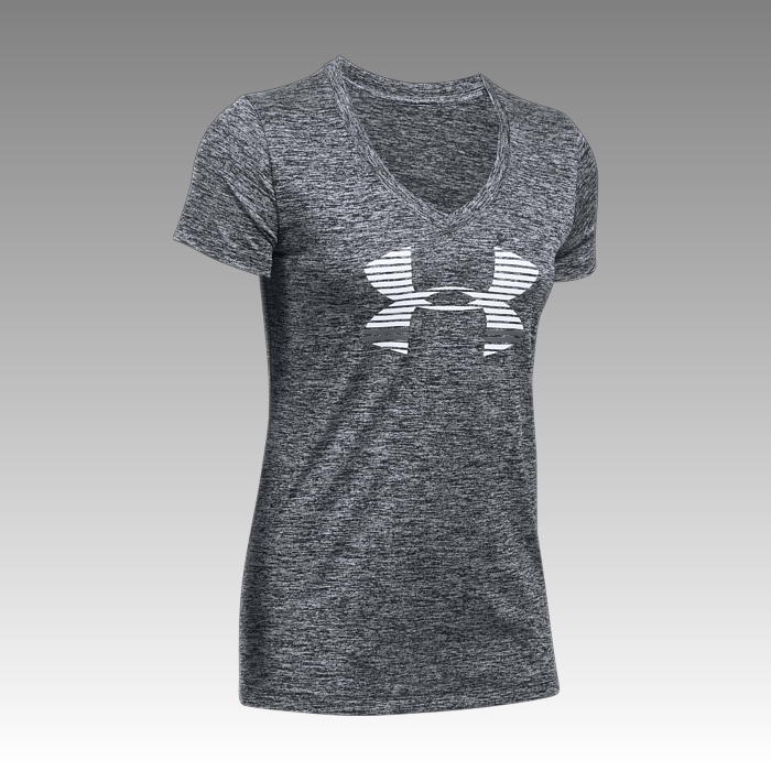 tričko Under Armour Women's Tech™ Graphic Twist V-Neck